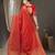 red woven design zari georgette kanjeevaram saree