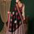 black polka dot crepe saree