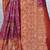 magenta woven design zari kanjeevaram silk blend saree