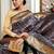 navy blue woven design zari kanjeevaram silk blend saree
