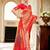 red woven design kanjeevaram silk blend saree