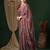 maroon ethnic motifs crepe saree