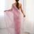 pink embellished border sequinned net saree