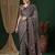 black ethnic motifs ajrak crepe saree