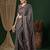 black ethnic motifs ajrak crepe saree