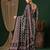 black crepe saree