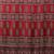 red ethnic printed crepe designer saree