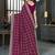 Magenta embellished bandhani saree