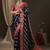navy blue navy blue & red woven design zari georgette kanjeevaram saree