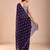 Purple floral sequinned tissue saree