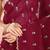 Maroon floral sequinned tissue saree