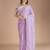 Lavender floral sequinned tissue saree
