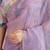 Lavender floral sequinned tissue saree