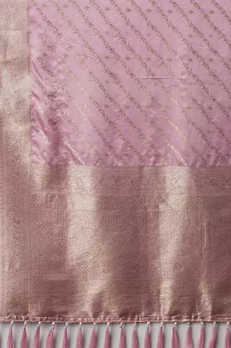 pink ethnic motifs zari satin kanjeevaram saree