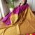 burgundy cotton blend khadi saree