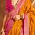 Orange ethnic motifs zari patola saree