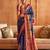 Navy blue ethnic motifs zari patola saree