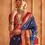 Navy blue ethnic motifs zari patola saree