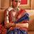 Navy blue ethnic motifs zari patola saree