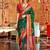 Green woven design zari patola saree