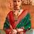 Green woven design zari patola saree