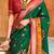 Green woven design zari patola saree