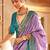 Lavender ethnic motifs zari patola saree