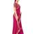 pink floral printed zari chiffon saree