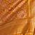 Mustard geometric silk blend ikat saree
