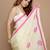 yellow floral printed saree with blouse piece