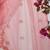 pink embellished beads and stones chiffon saree