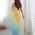 yellow embellished beads and stones chiffon designer saree