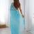blue embellished beads and stones chiffon designer saree