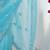 blue embellished beads and stones chiffon designer saree