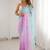 multicolor embellished sequinned poly chiffon saree