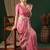 pink ethnic motifs zari georgette kanjeevaram saree