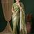 olive ethnic motifs zari georgette kanjeevaram saree