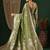 olive ethnic motifs zari georgette kanjeevaram saree