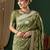 olive ethnic motifs zari georgette kanjeevaram saree