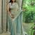 green chiffon embellished sarees
