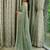 green chiffon embellished sarees