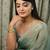 green chiffon embellished sarees