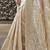 cream-coloured & gold-toned floral woven design zari banarasi silk blend saree