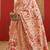 Cream floral printed silk cotton saree
