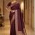 Maroon woven design zari silk blend designer banarasi saree