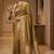 Olive woven design zari silk blend designer banarasi saree