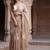 beige embellished floral ready to wear organza designer saree