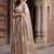beige embellished floral ready to wear organza designer saree