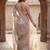 beige embellished floral ready to wear organza designer saree