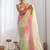 pink embellished sequinned chiffon saree